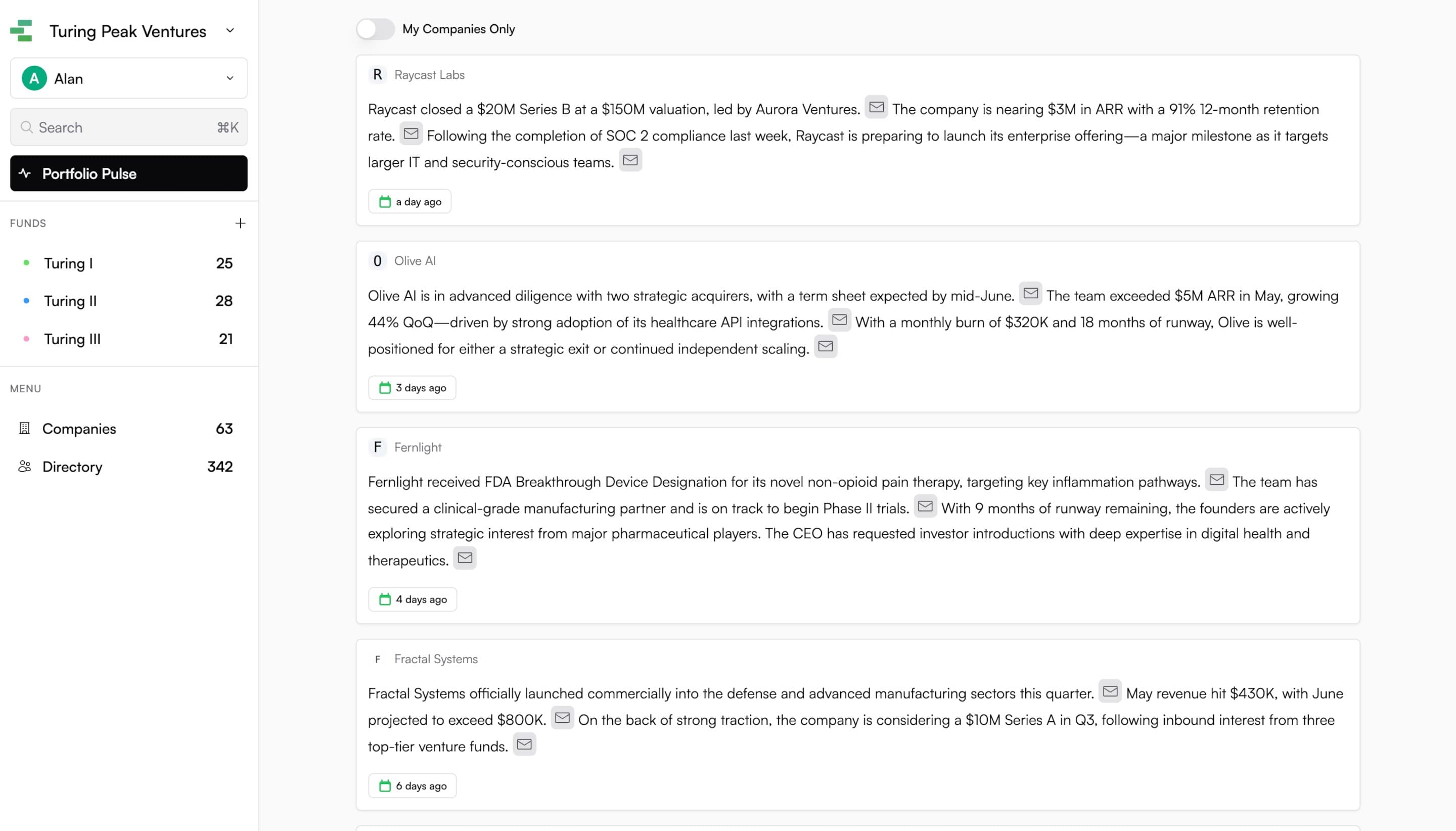 Portfolio Pulse Screenshot
